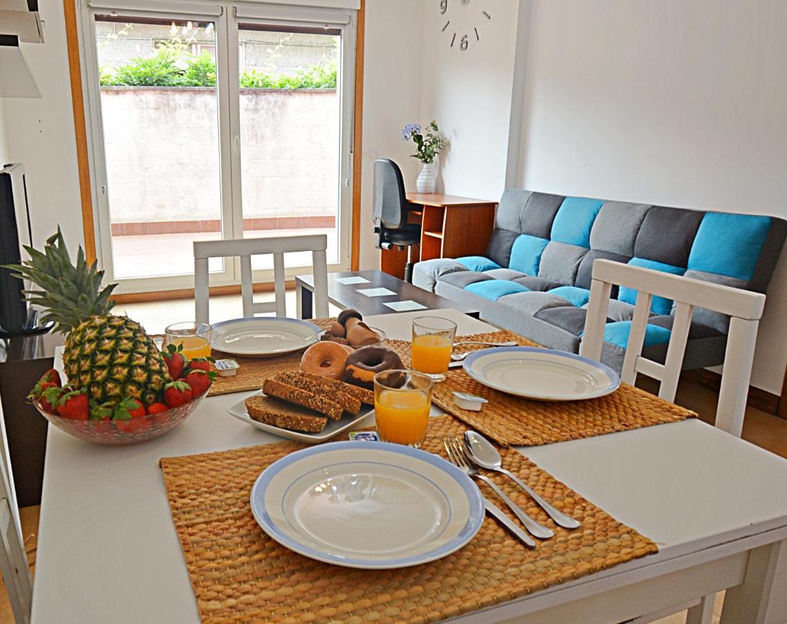 Apartamento Con Piscina Proximo A Sanxenxo Bagian luar foto