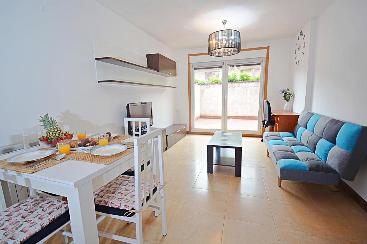 Apartamento Con Piscina Proximo A Sanxenxo Bagian luar foto